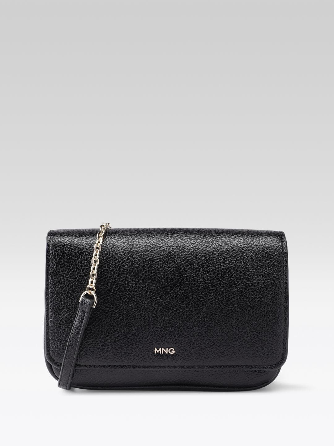 MANGO Textured Structured Sling Bag