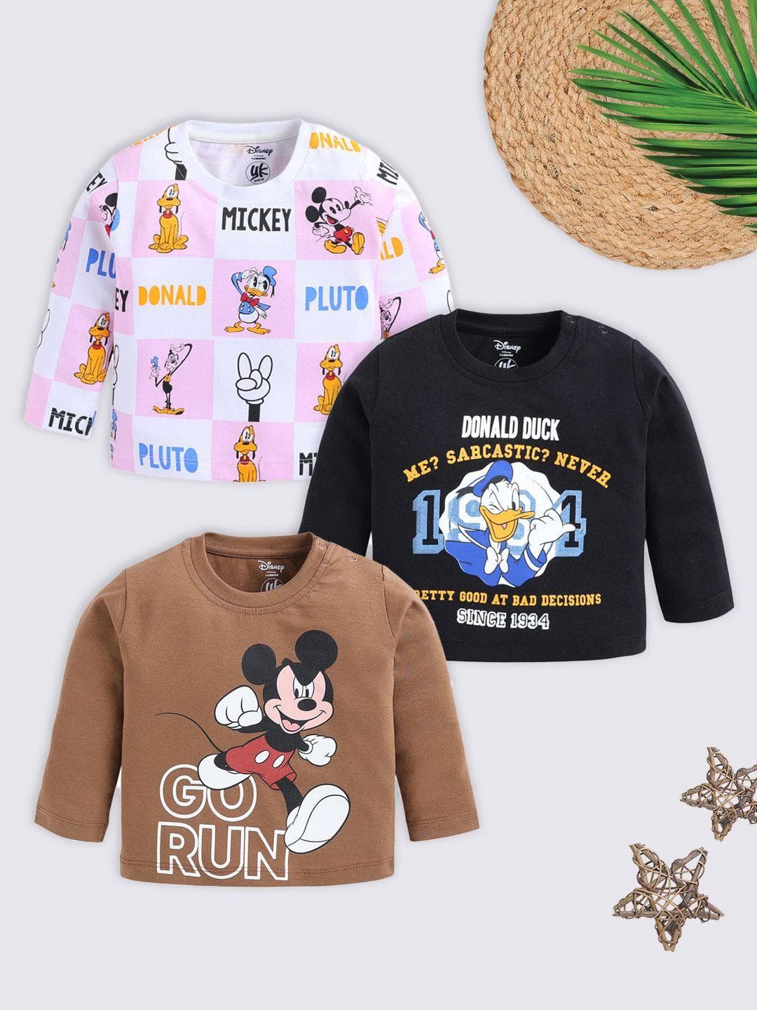 YK Disney Unisex Cotton Tshirts