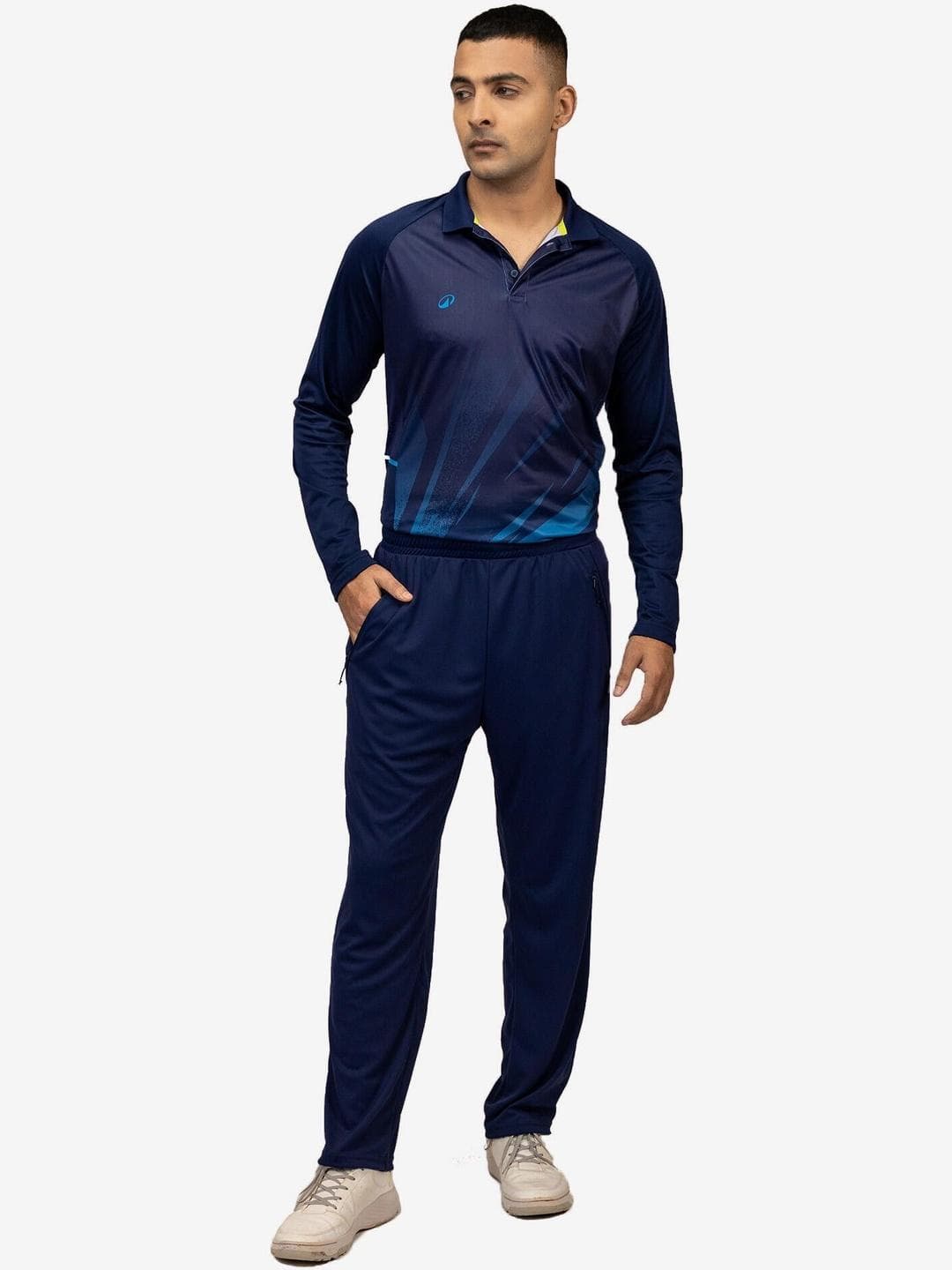 Decathlon FLX - Men Navy CTS 500 Stretchable Cricket Track Pants