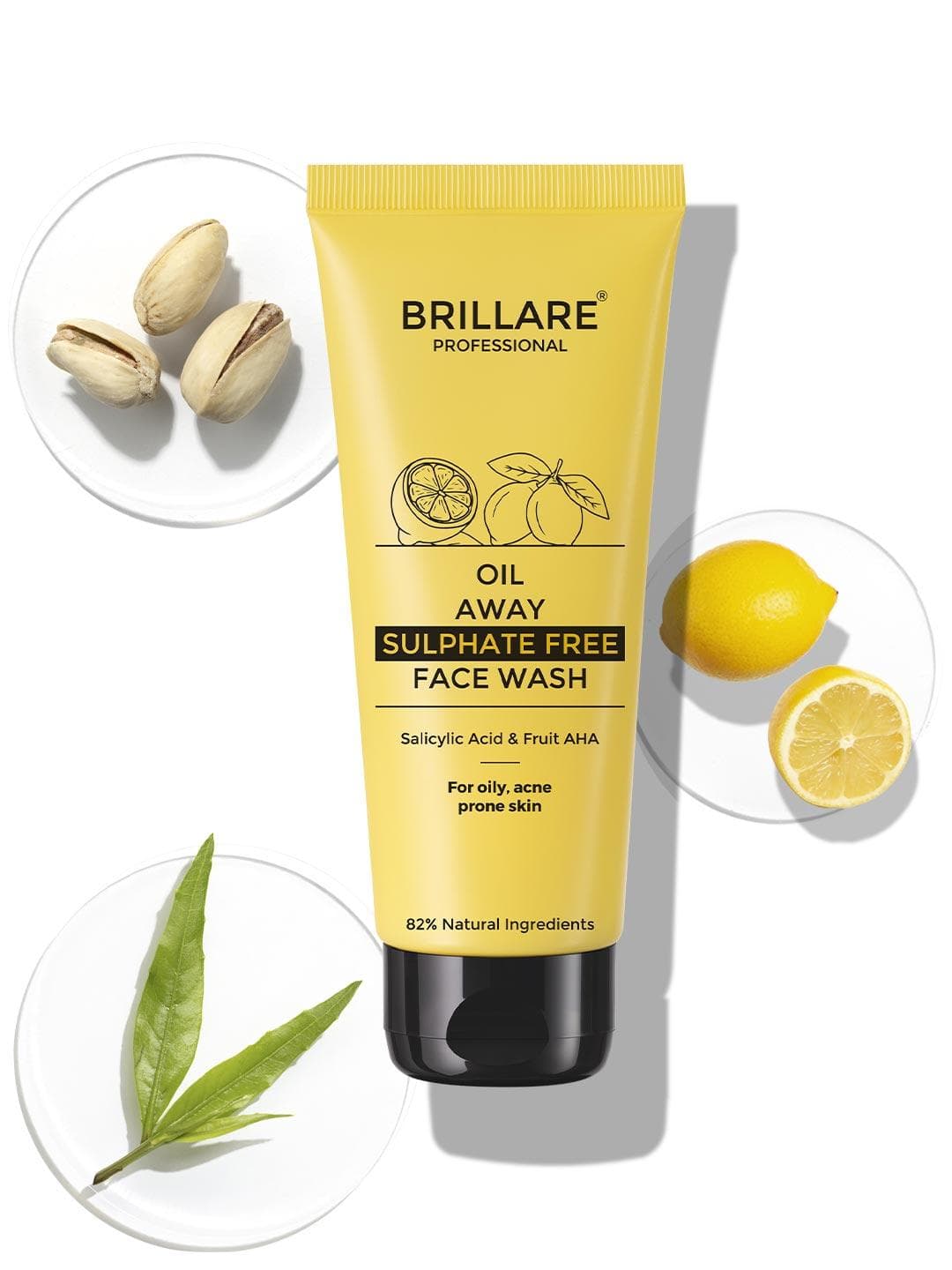 Buy BRILLARE Professional Oil Away Face Wash For Oily Skin & Acne Prone Skin 100ml - - Personal Care for Unisex