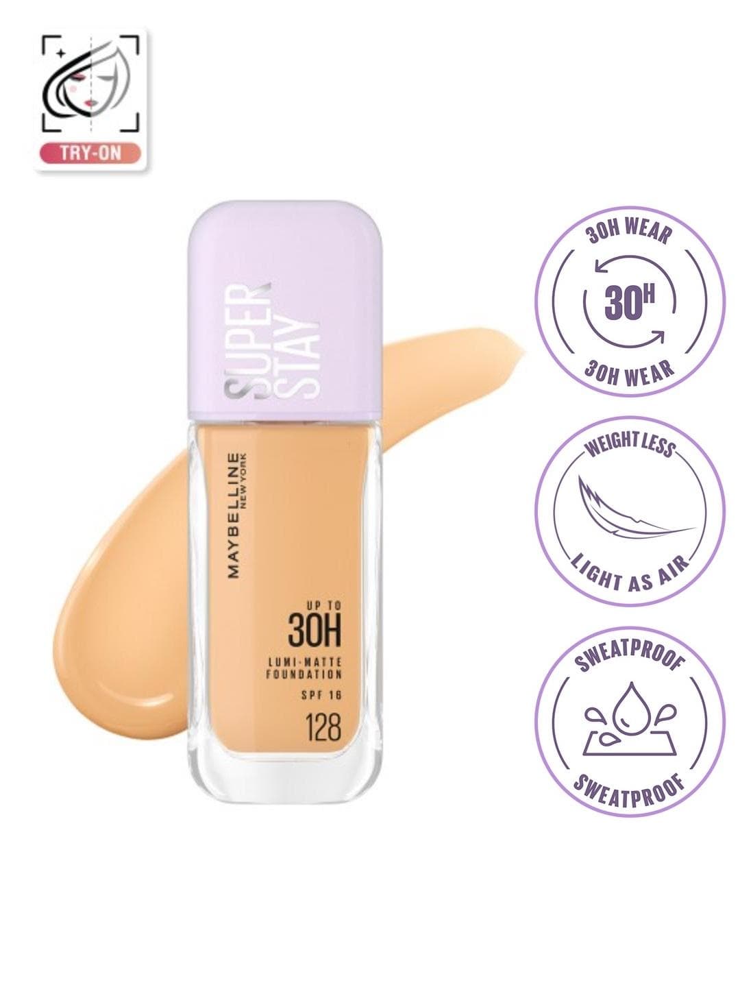 Buy Maybelline New York 30H Longwear Super Stay Lumi Matte Liquid Foundation 35ml Shade 128 - - Personal Care for Unisex