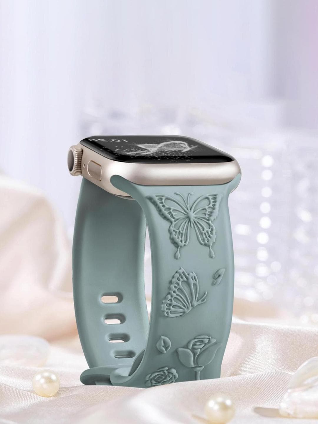 LORENZ Floral 3D Pattern Apple Watch Strap