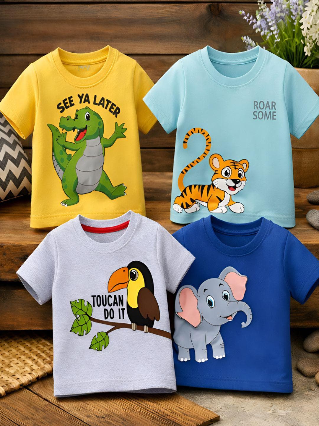 PY PINKYOU Boys Cotton Tshirts