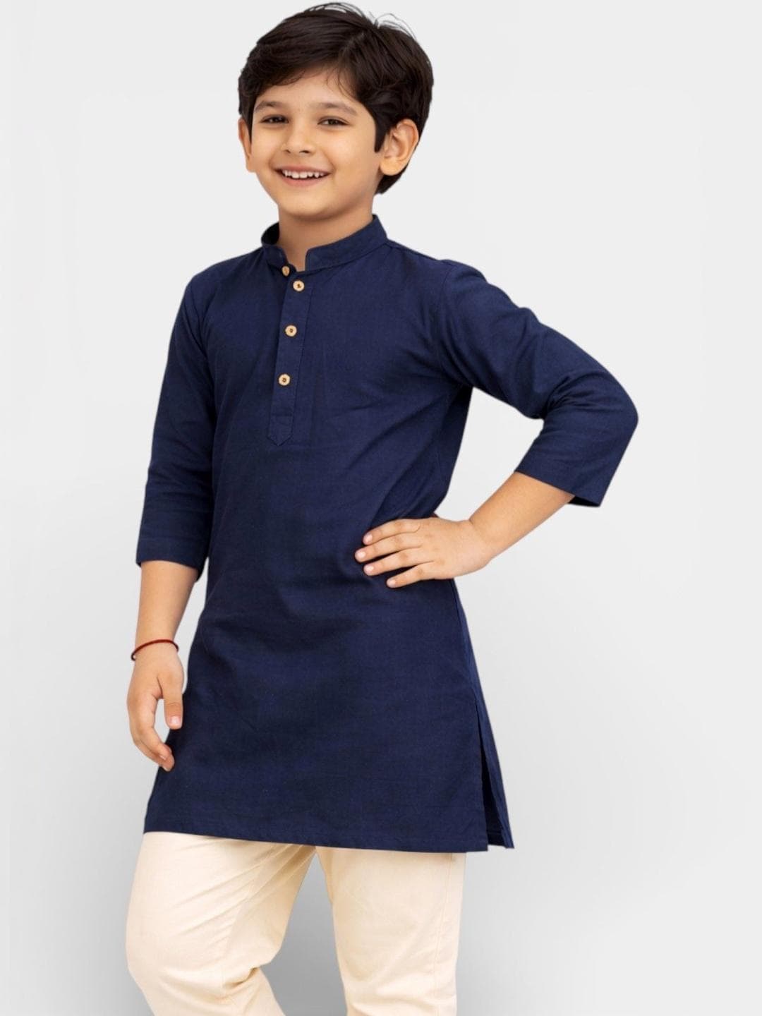TATTVA Boys Mandarin Collar Cotton Kurta