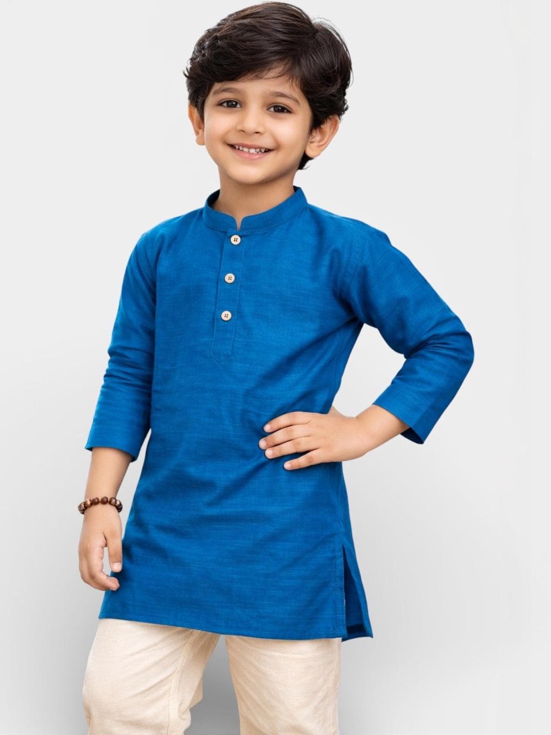 TATTVA Boys Mandarin Collar Cotton Kurta