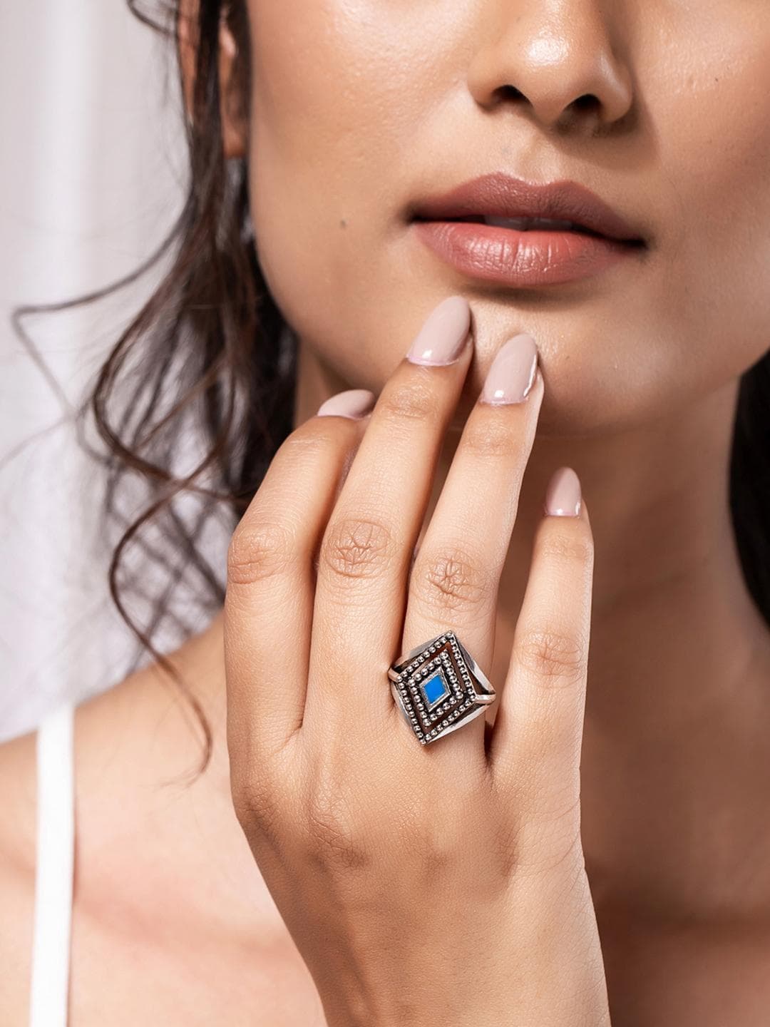 Buy Boho Tribe Gypsy Oxidised Ring - - Accessories for Women