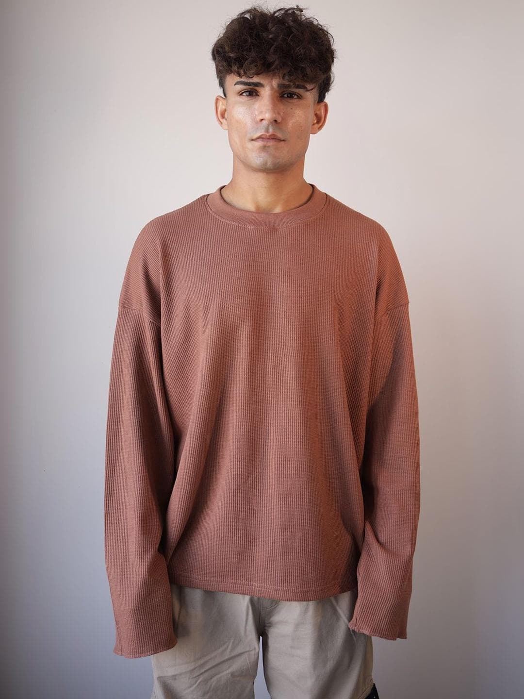 BDSQUARE Men Drop-Shoulder Sleeves T-shirt