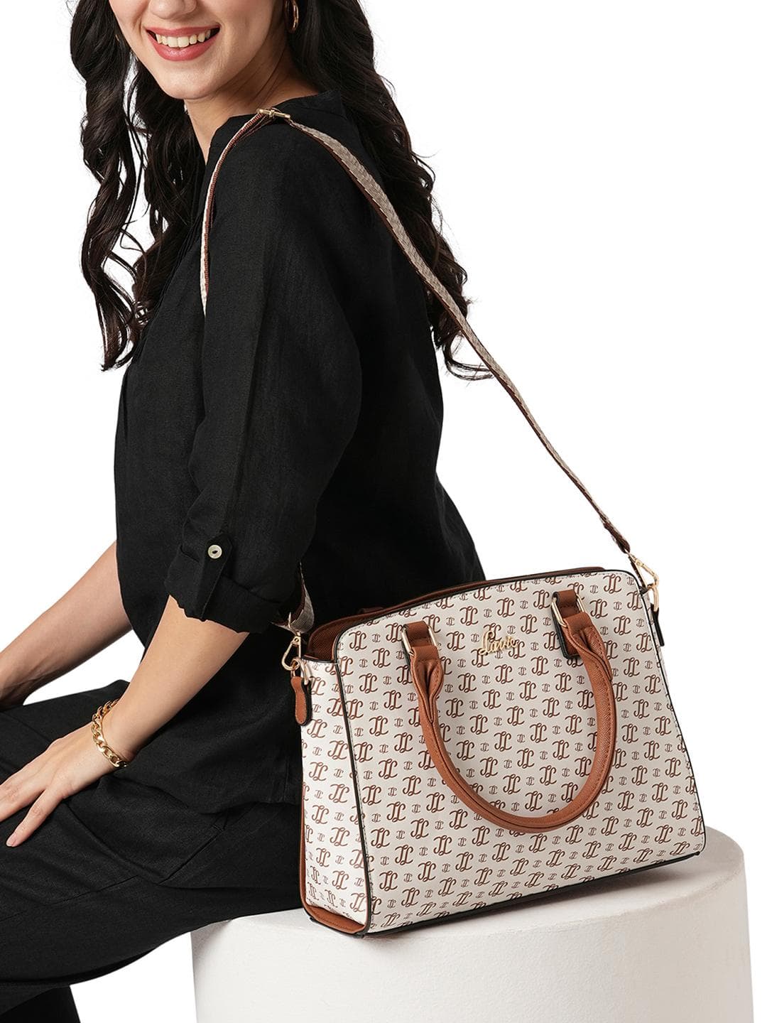 Lavie Women's Mono Tyra Medium Satchel Handbag