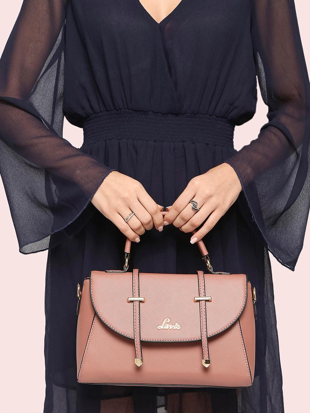 Buy Lavie Beech Women Pink Flap Satchel - - Accessories for Women