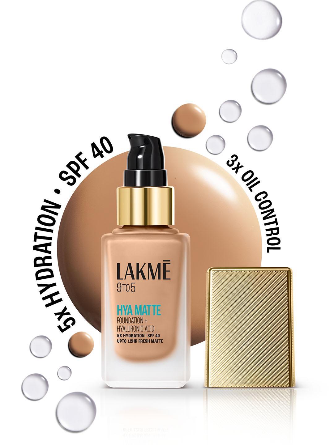 Buy Lakme 9to5 Hya Matte Foundation With Hyaluronic Acid & SPF40 25ml Neutral Medium N220 - - Personal Care for Women