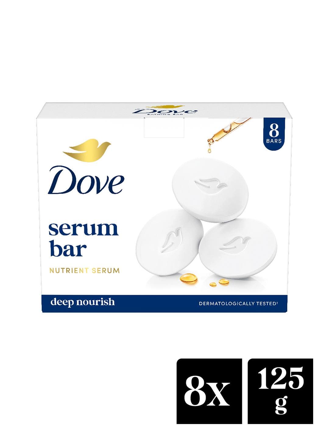 Buy Dove Set Of 8 Serum Bar With Nutrient Serum 125 G Each - - Personal Care for Women
