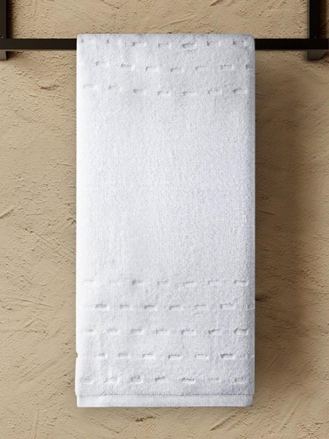Buy SPACES 2 Pieces White Pure Cotton Hand Towels - - Home for Unisex