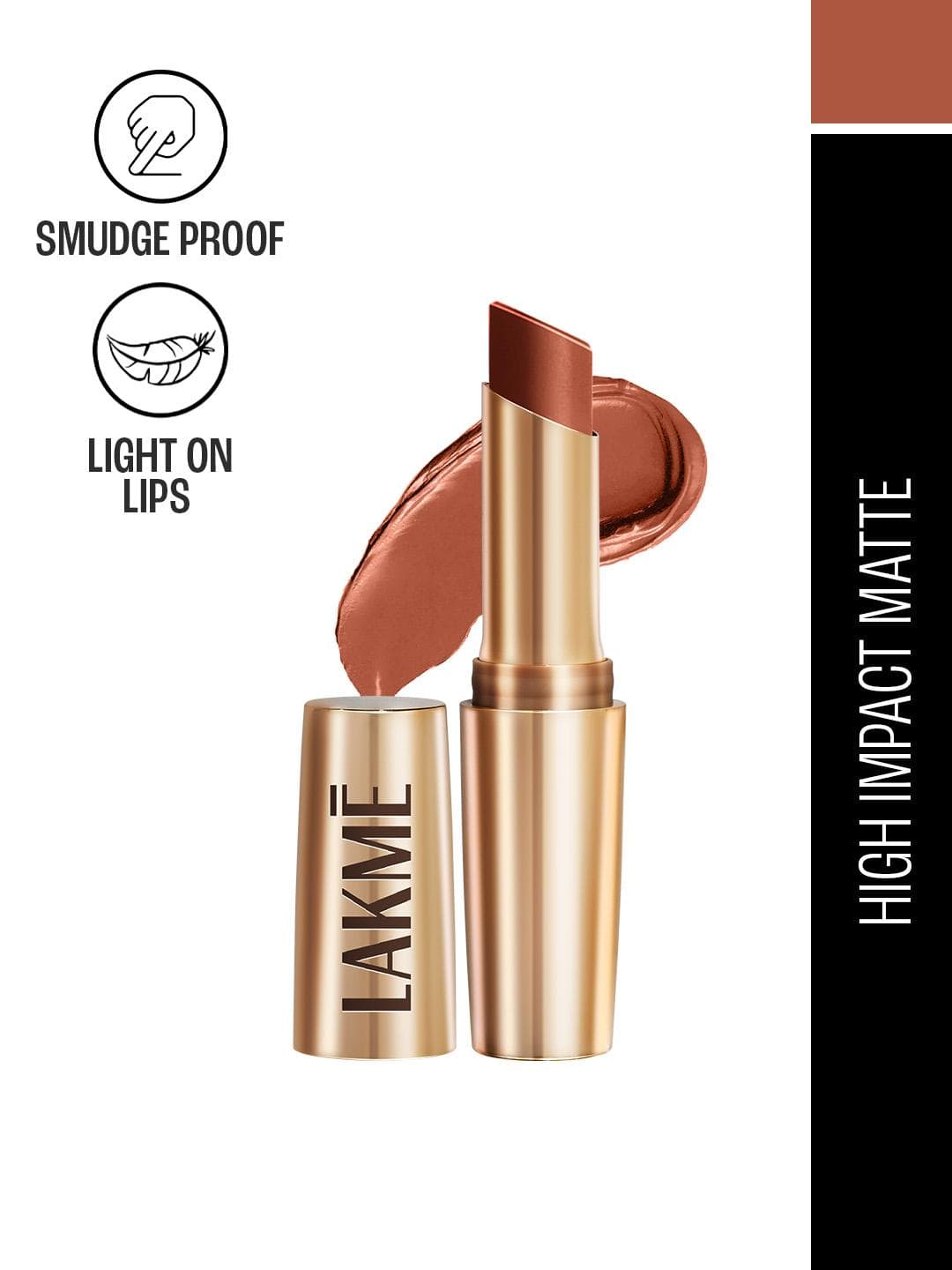 Buy Lakme 9to5 Powerplay Priming Matte Lipstick With Vit E Lasts 16Hr 3.6g Caramel Latte - - Personal Care for Women