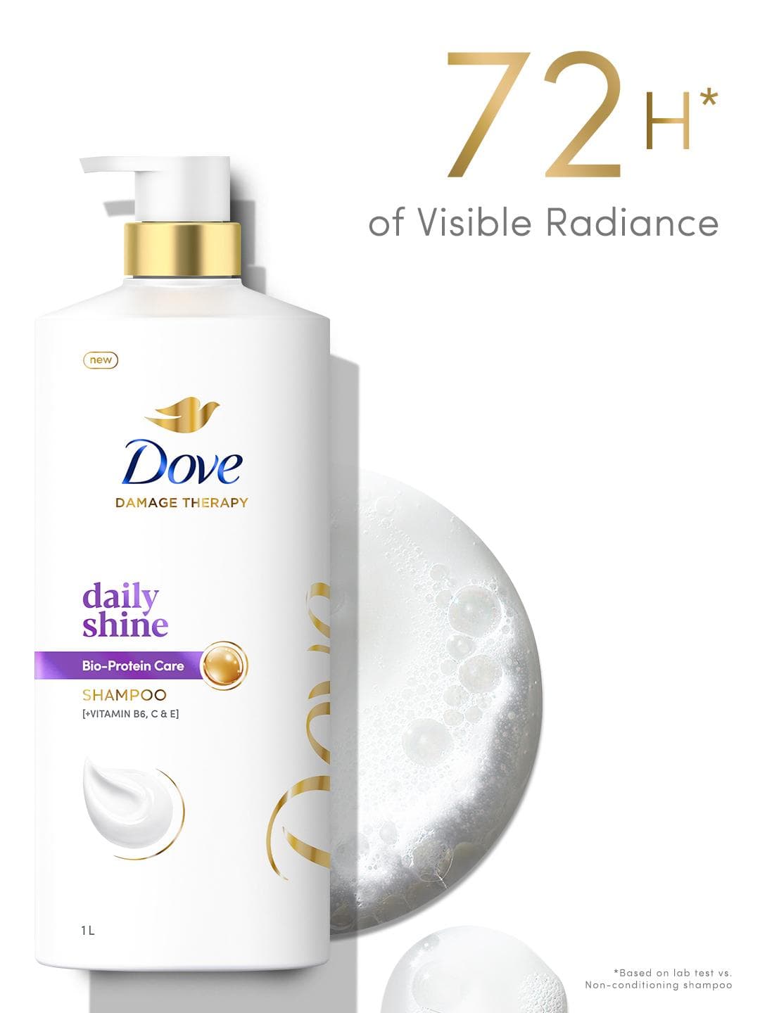 Buy Dove Unisex Daily Shine Shampoo For Dull Hair 1L - - Personal Care for Unisex
