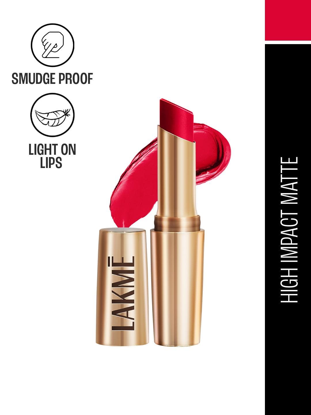 Buy Lakme 9to5 Powerplay Priming Matte Lipstick With Vit E Lasts 16Hr 3.6g Red Coat - - Personal Care for Women