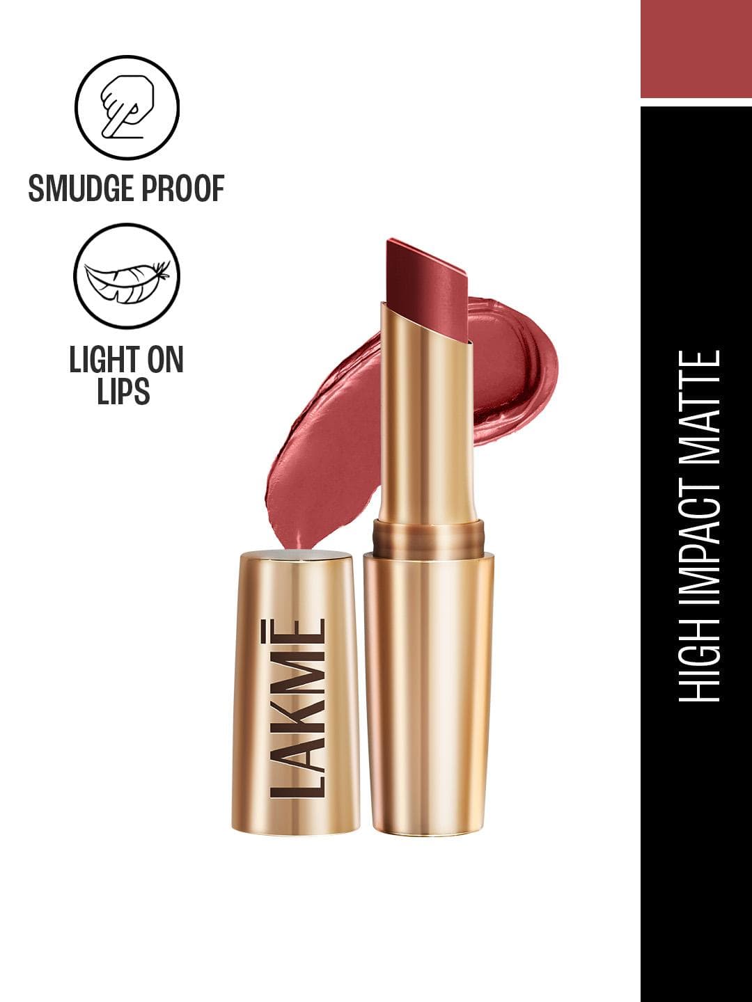 Buy Lakme 9to5 Powerplay Priming Matte Lipstick With Vit E Lasts 16Hr 3.6g Roseatte Red - - Personal Care for Women