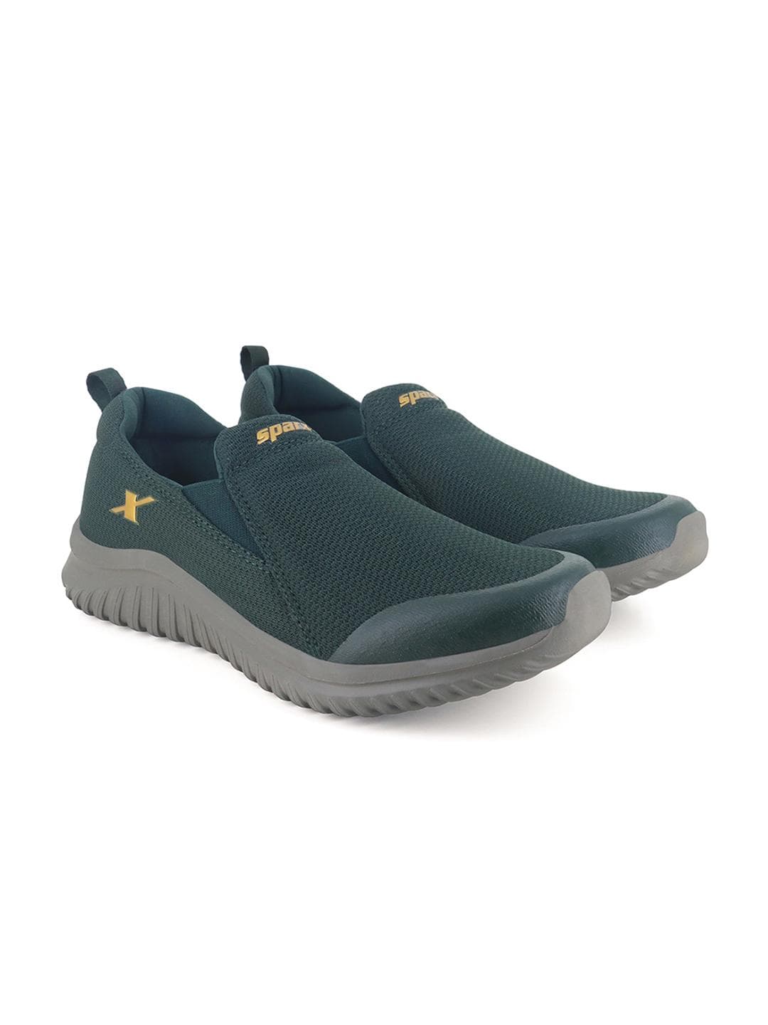 Sparx Men Green Textile Walking Non-Marking Shoes
