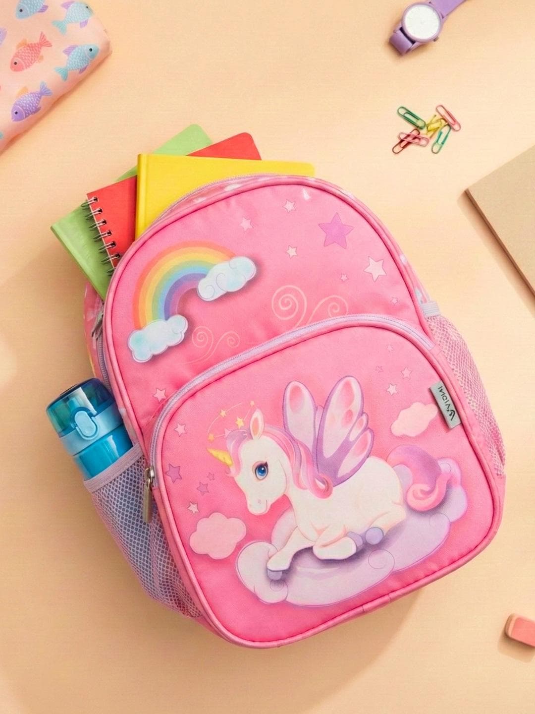VISMIINTREND Kids Printed Unicorn Backpack School Bags for Girls