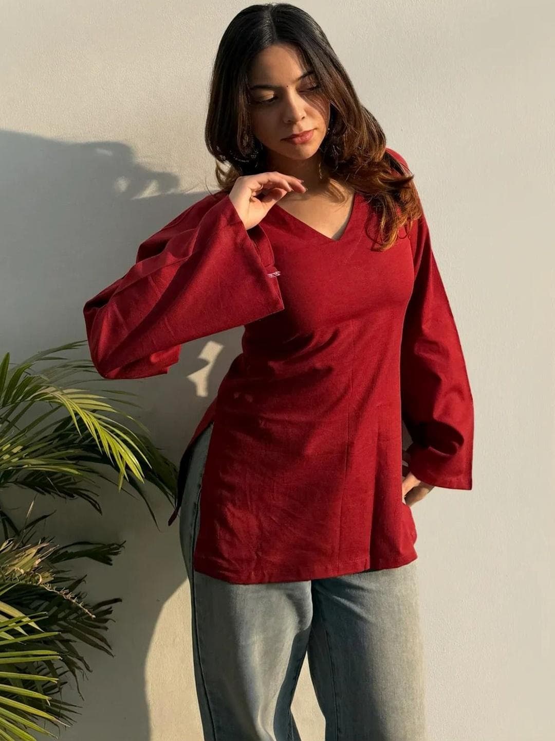 SAICHA V-Neck Kurti