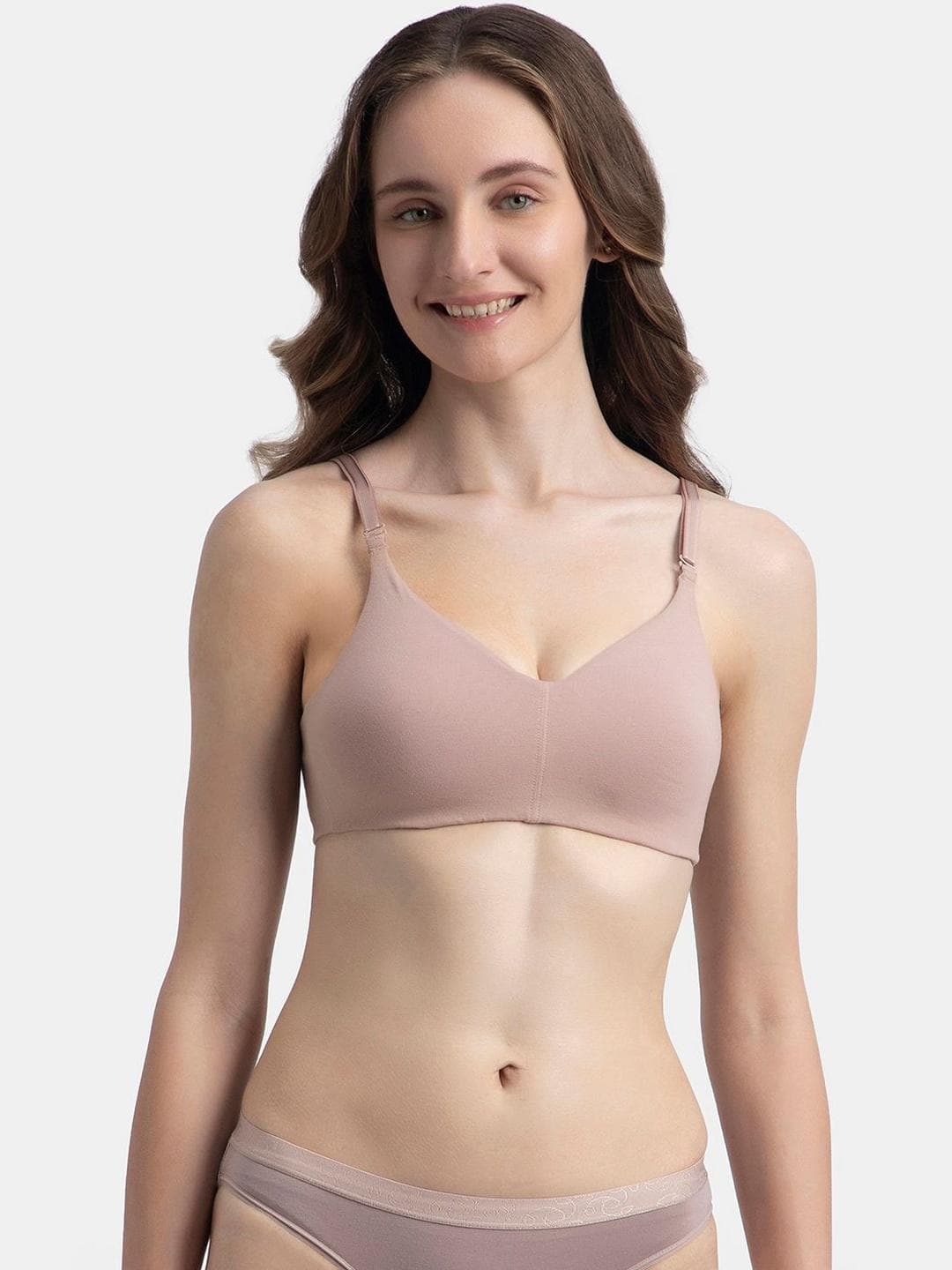 Jockey Wirefree Non Padded Super Combed Cotton Elastane Full Coverage Everyday Bra - FE93