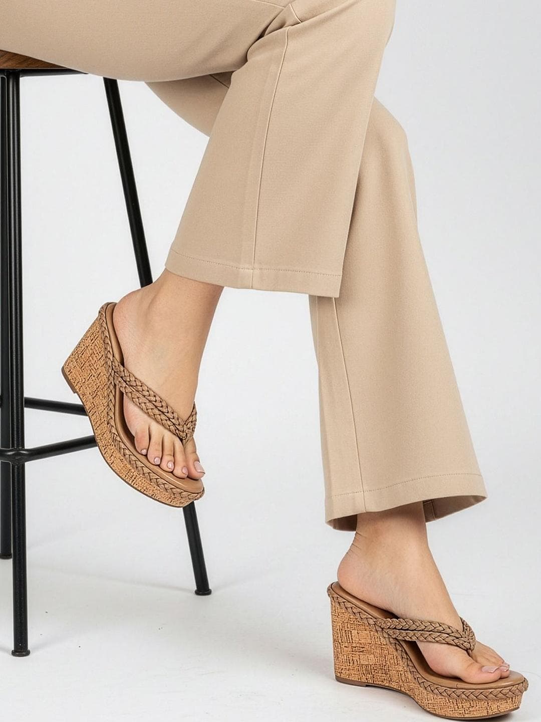 Lavie Textured Wedge Sandals