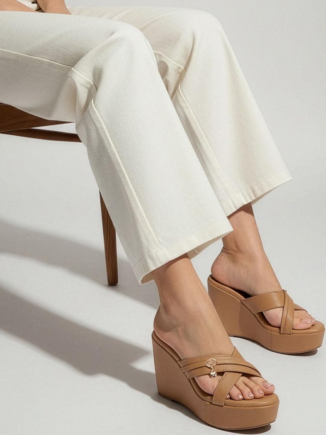 Lavie Textured Wedge Mules