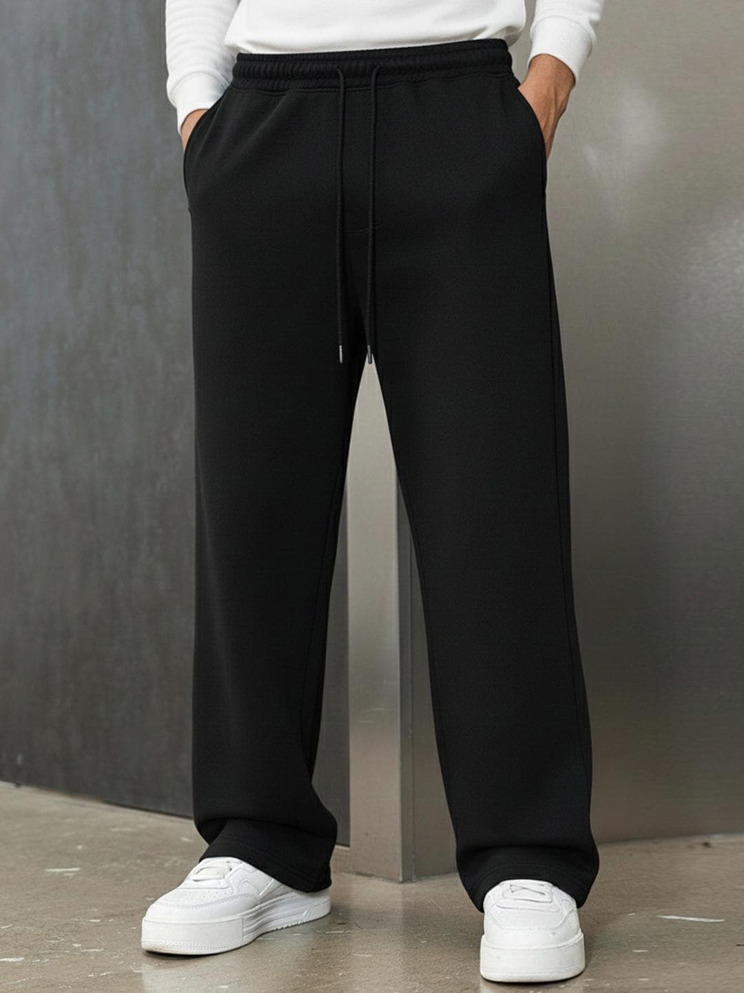 dockstreet Men Relaxed-Fit Mid-Rise Track Pant