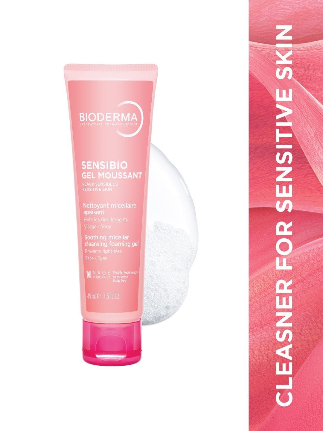 Buy BIODERMA Sensibio Gel Moussant Soothing Micellar Cleansing Foaming Gel 45 Ml - - Personal Care for Unisex