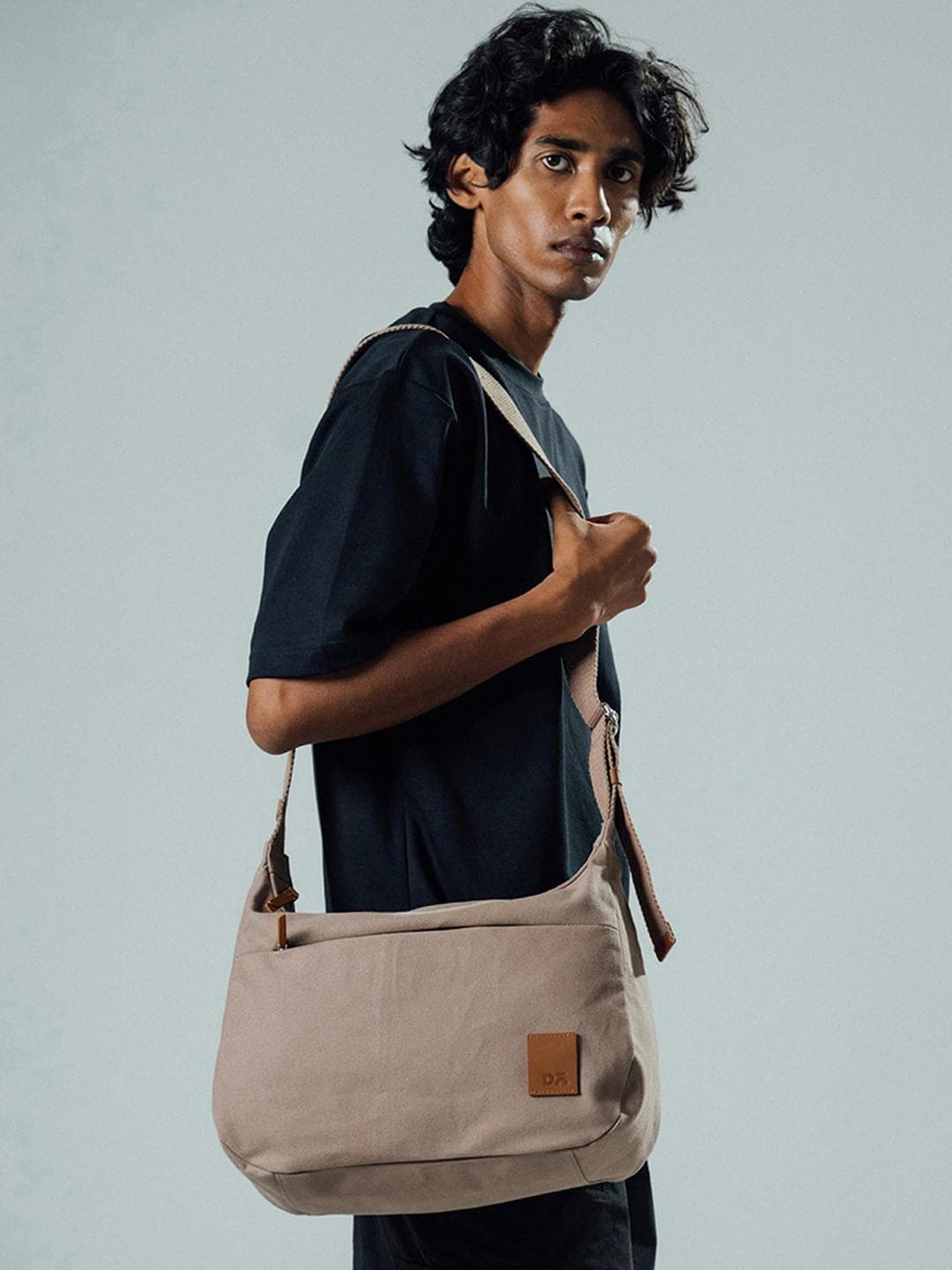 Buy DailyObjects Khaki Beige March Crossbody Bag Large - - Accessories for Unisex