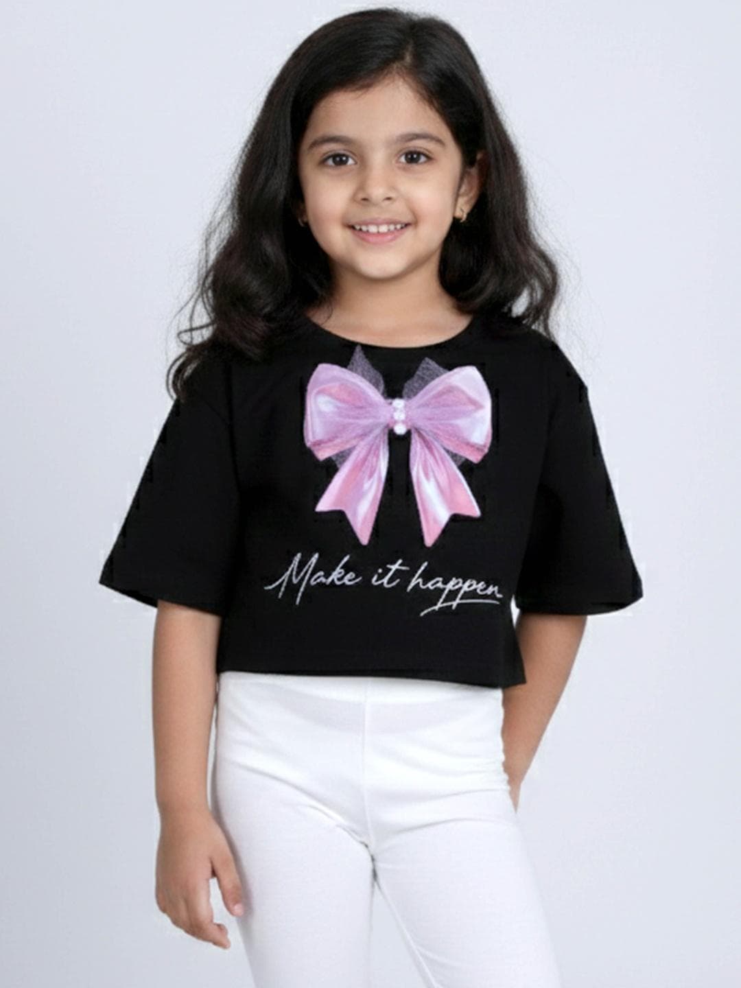 KiddoPanti Girls Cotton Tshirts