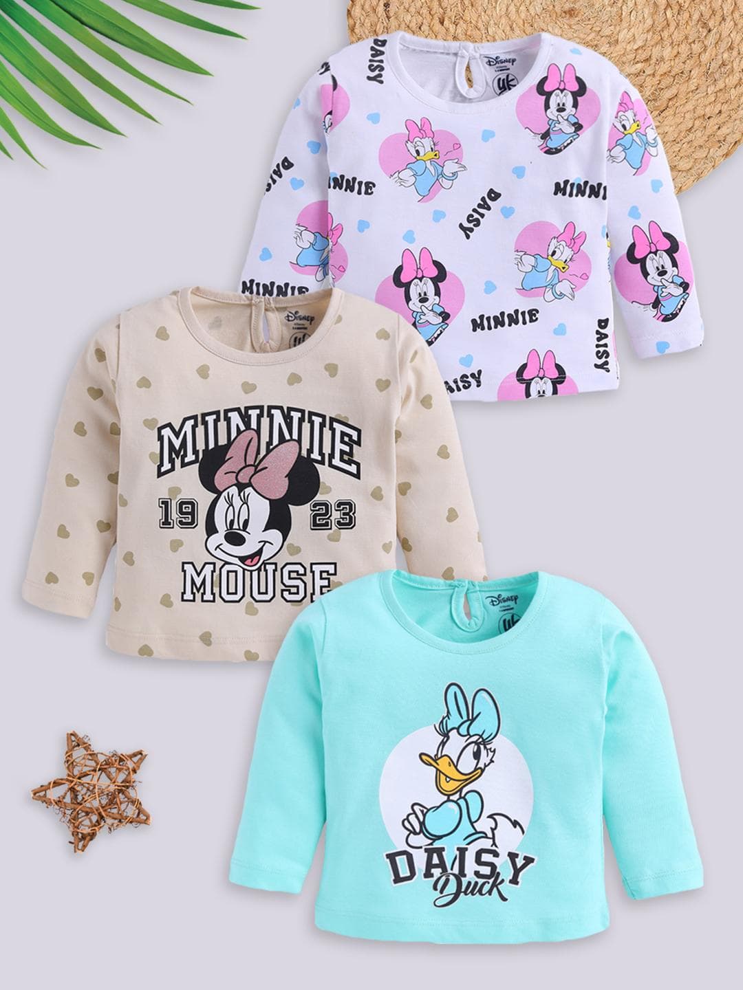 YK Disney Girls Pure Cotton Tshirts