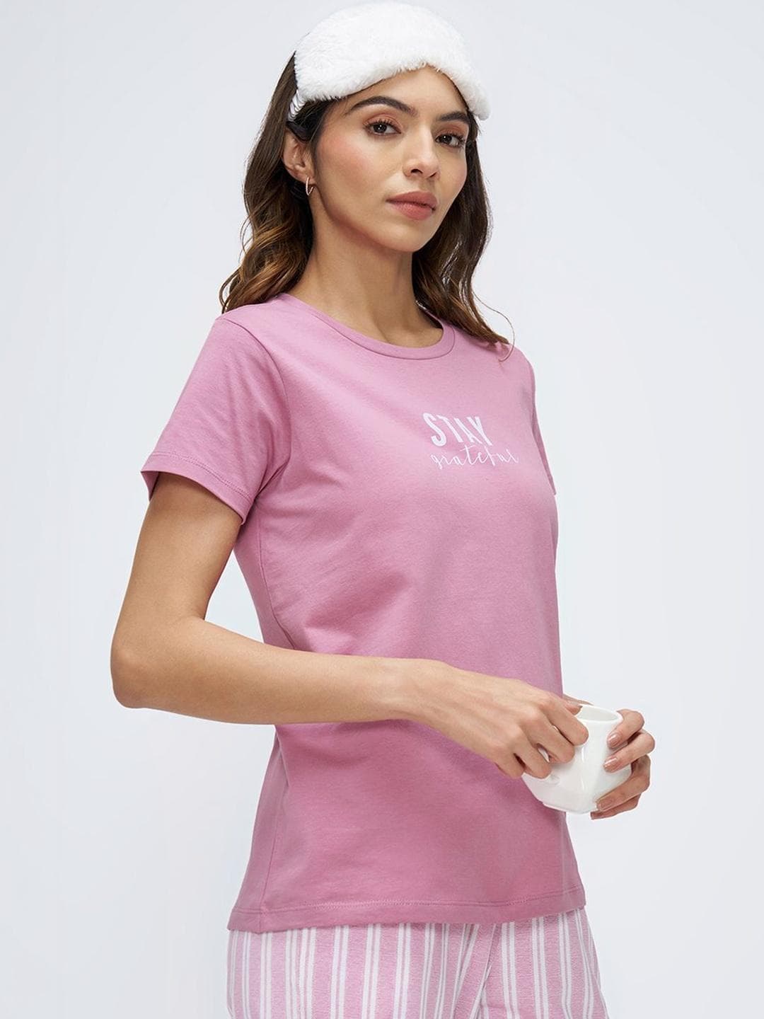Buy Dreamz By Pantaloons Printed Lounge Tshirts - - Apparel for Women