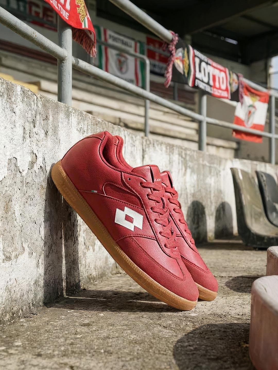 Lotto Men Mavin Court Red Sneakers