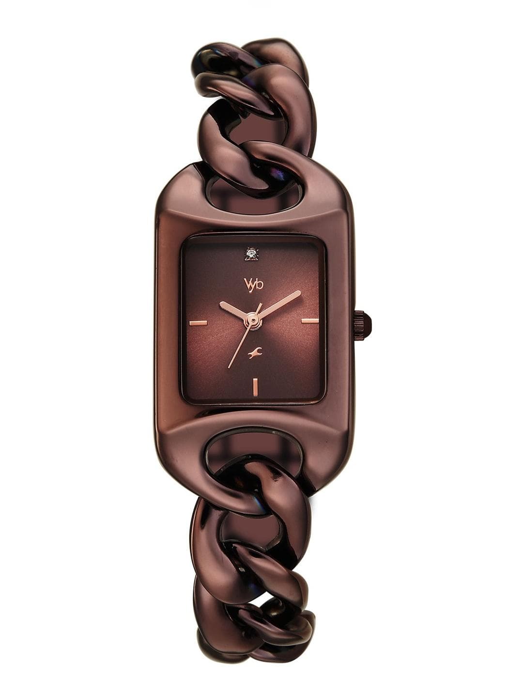 Fastrack Girls Vyb Prodigy Quartz Analog Brown Dial Watch - FV60125QM01W