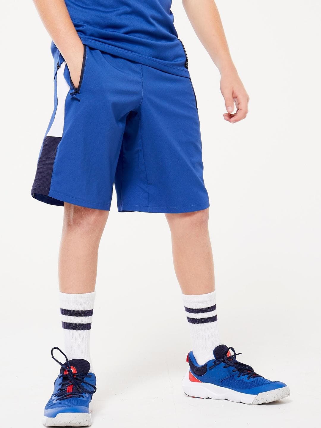Decathlon Kids Blue W500 Breathable Multisport Shorts