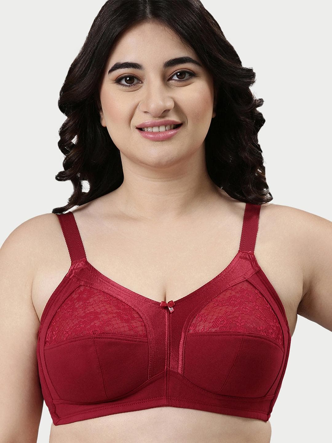 Enamor Non Padded Wirefree Full Coverage Super Contouring M-Frame Full Support Bra A014