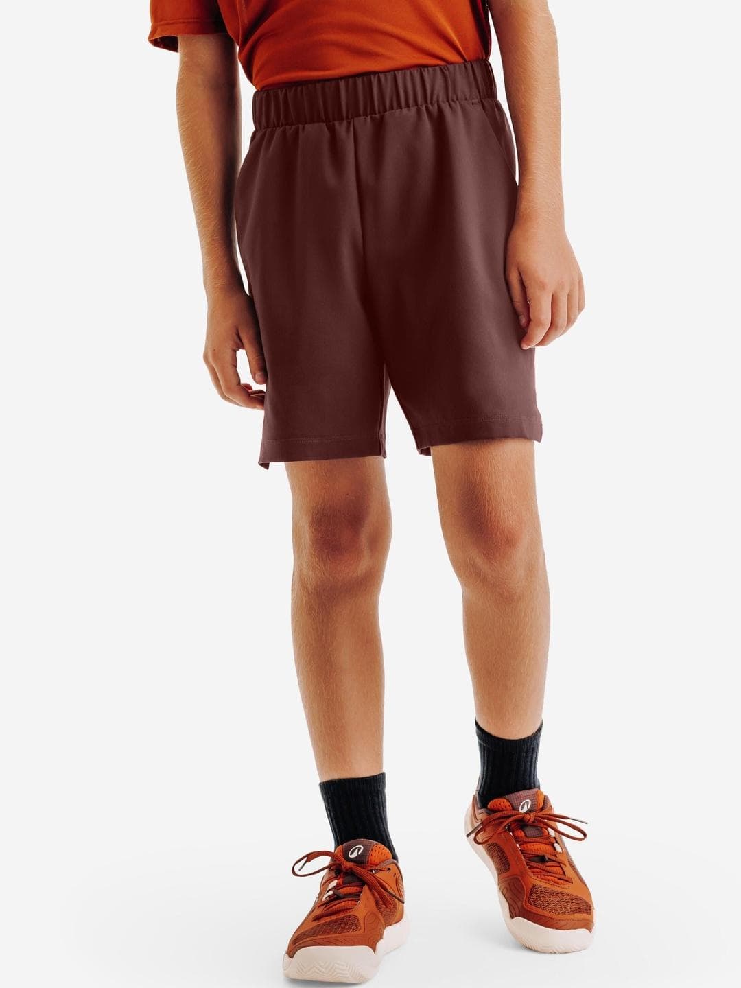 Decathlon Kuikma - Kids Brown TSH Quick Dry Tennis Shorts