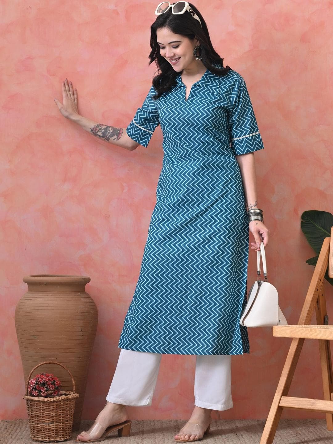 JEMCY Women Floral Printed Floral Kurta