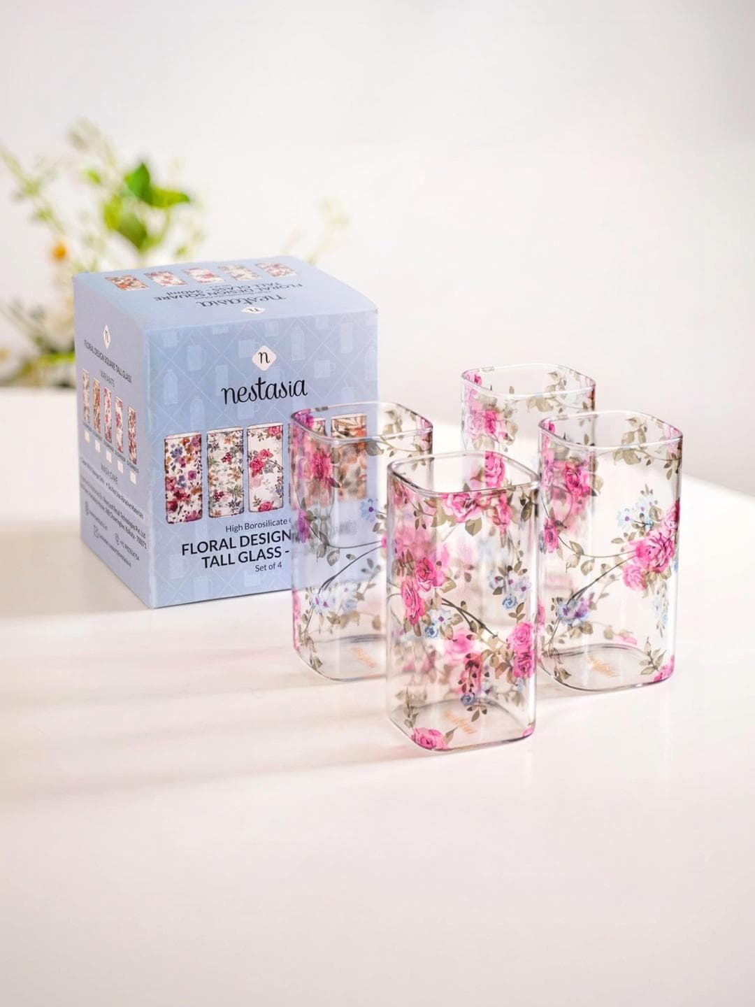 Nestasia Unisex Transparent Glass Water Glass