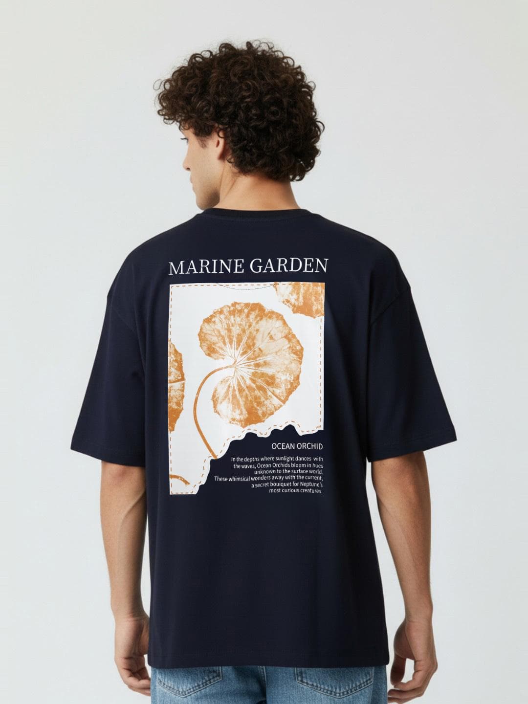glitchez Graphic Printed Drop-Shoulder Sleeves Pure Cotton Oversized T-shirt