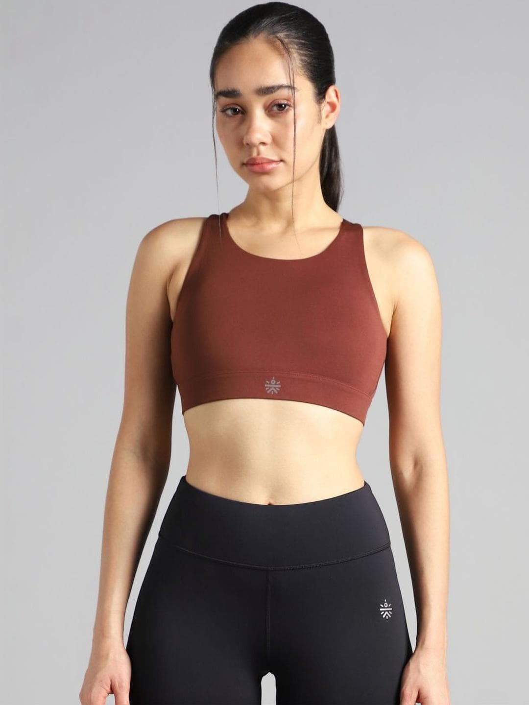CULT Women's Brown High Impact Running Bra