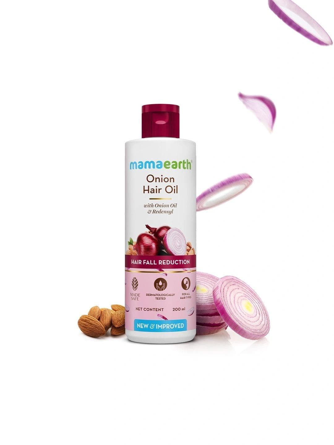 Buy Mamaearth Onion Hair Oil With Onion & Redensyl For Hair Fall Control 200ml - - Personal Care for Unisex