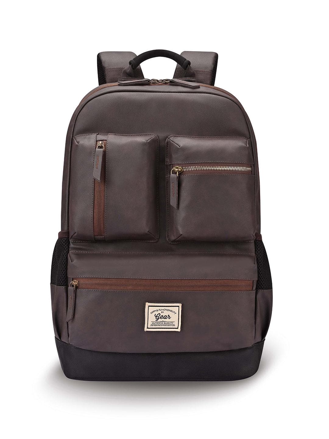 Buy Gear Unisex Faux Leather Medium Sized Backpack 28L - - Accessories for Unisex