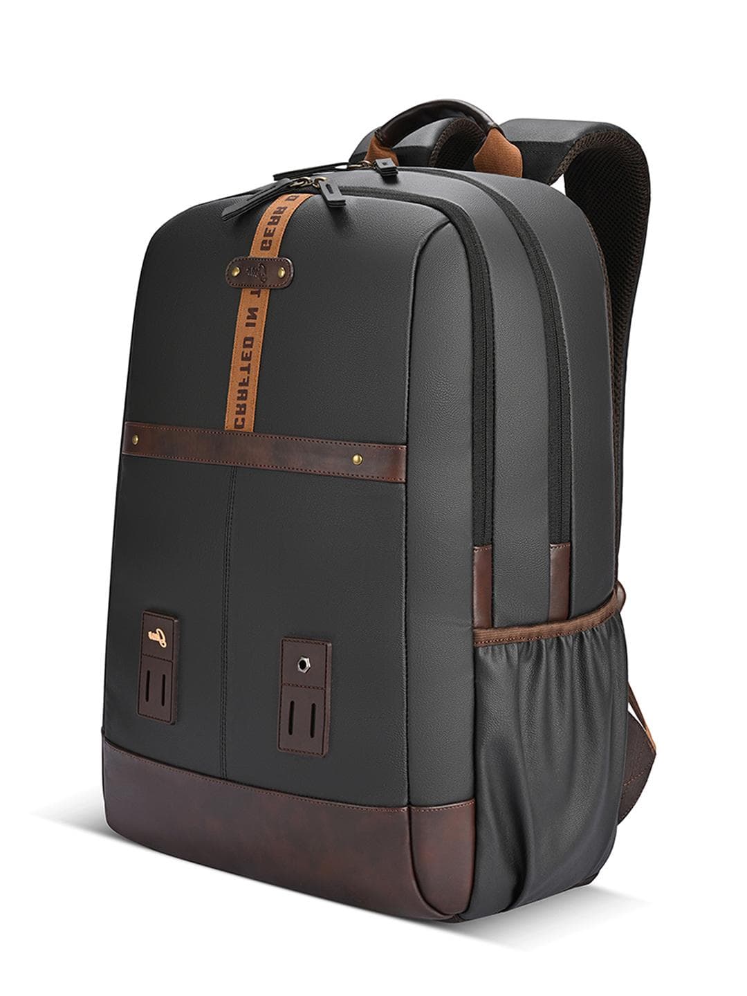 Buy Gear Unisex Classic 4 Faux Leather Backpack With Anti Theft - - Accessories for Unisex