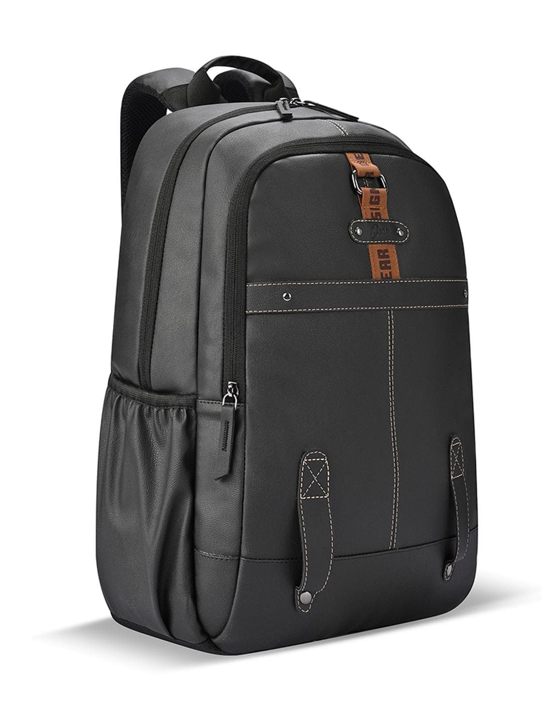 Buy Gear Unisex Classic 4 Faux Leather Backpack With Anti Theft - - Accessories for Unisex