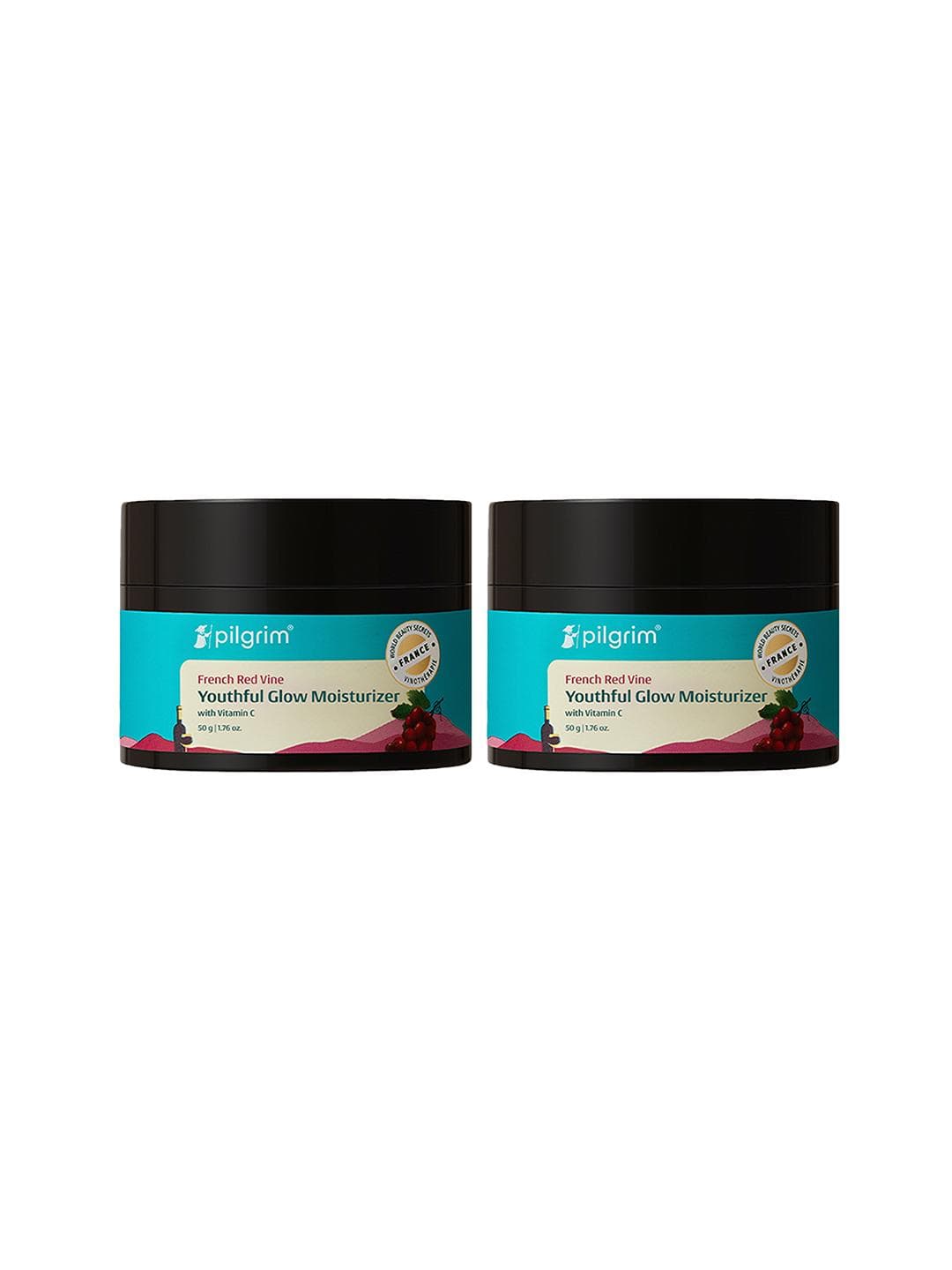 Pilgrim Set of 2 Red Vine Face Cream SPF 30 with Vitamin C & Rosehip Oil for Dark Spots