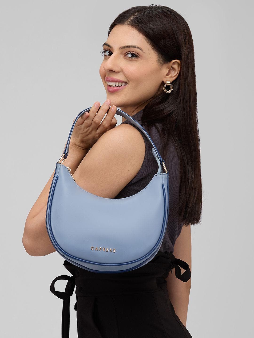 Caprese Nola Women Blue Small Hobo Bag