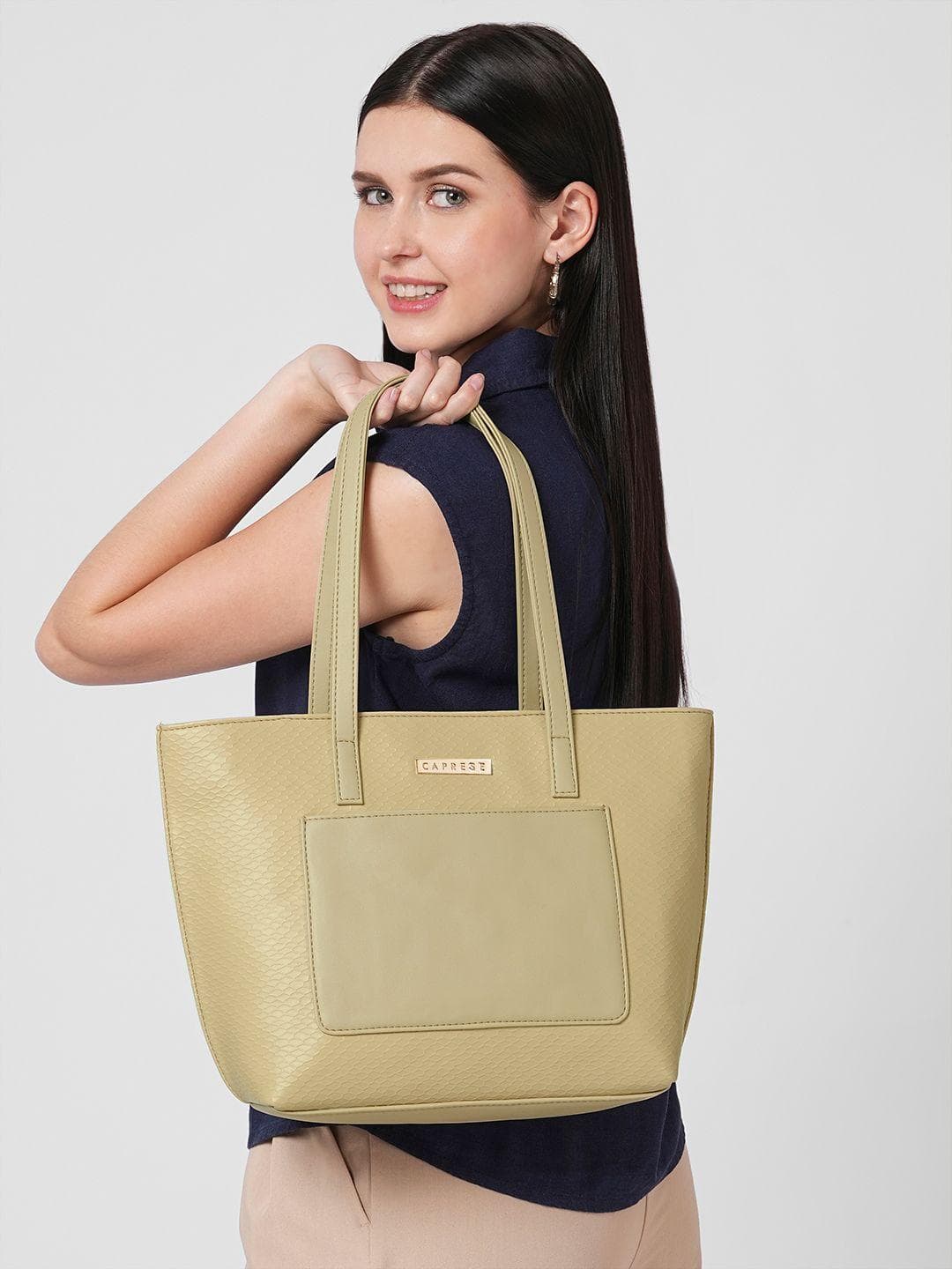 Caprese Textured Structured Shoulder Bag