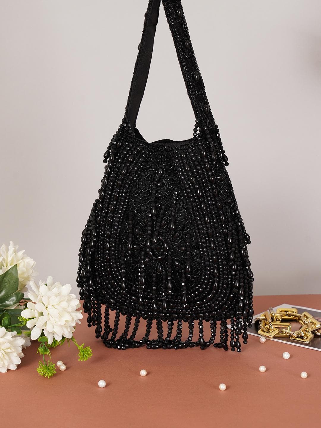 Buy Anouk Embellished Tasselled Potli Clutch - - Accessories for Women