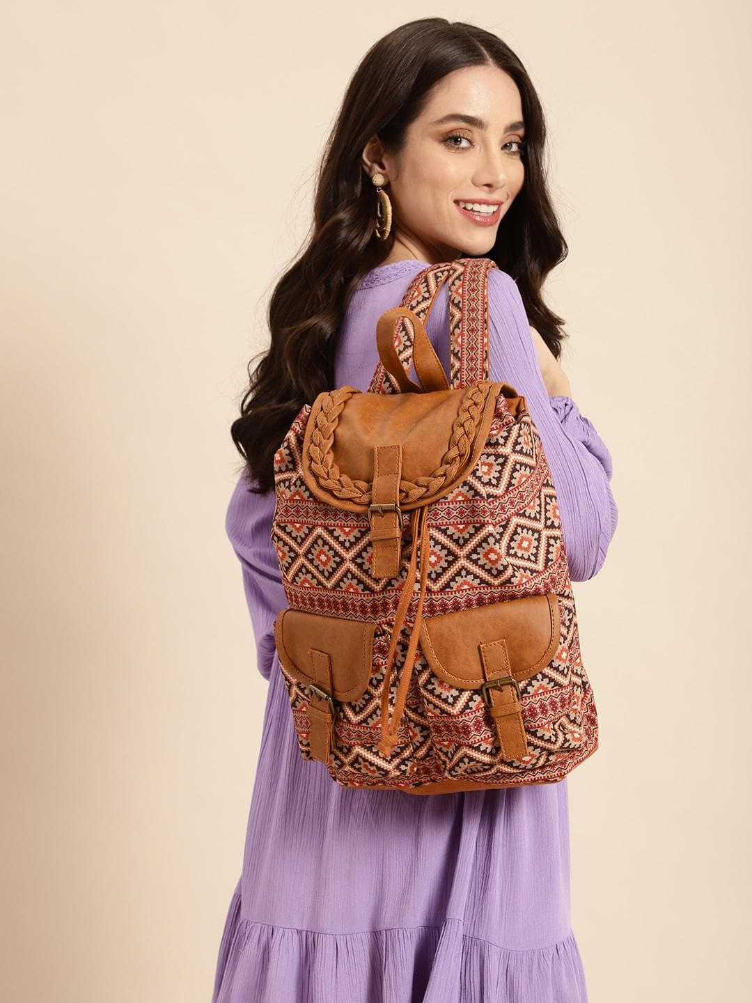 Buy Anouk Women Printed Backpack - - Accessories for Women